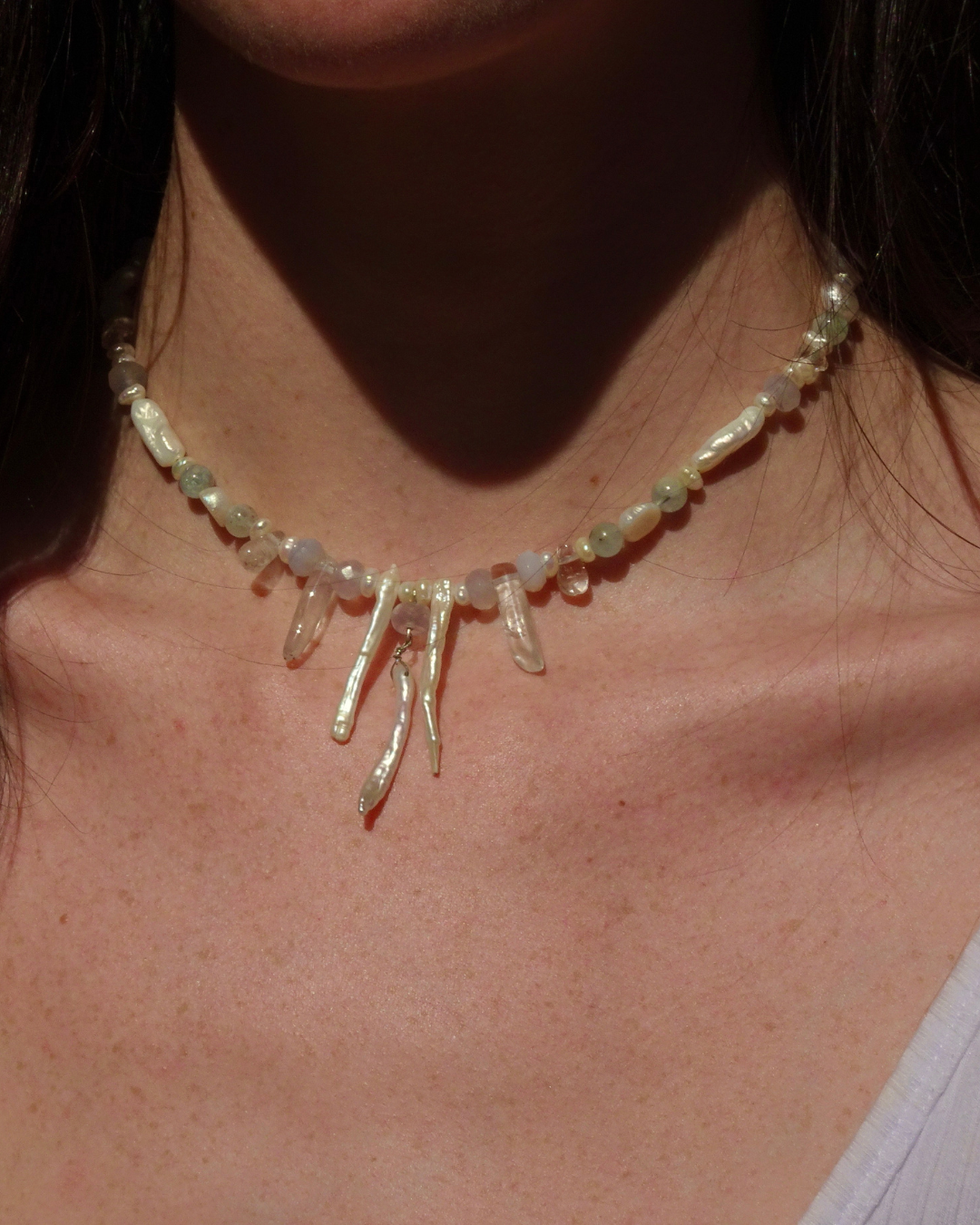 Spiky Drop Pendant Necklace