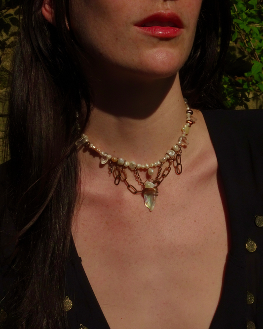 Shark Shell Chain Choker