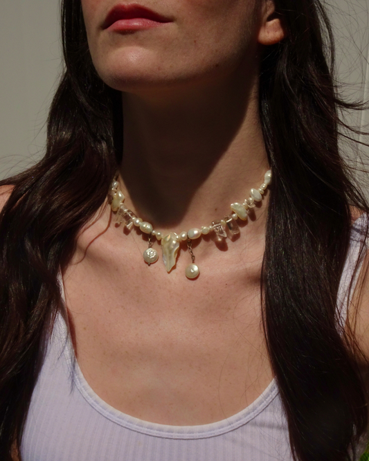 Three Drop Pearl Necklace