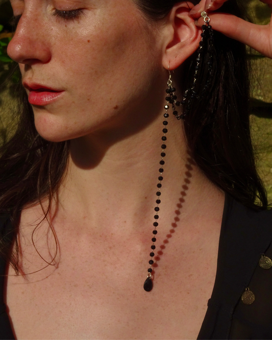 Dual Piercing Drop Earring