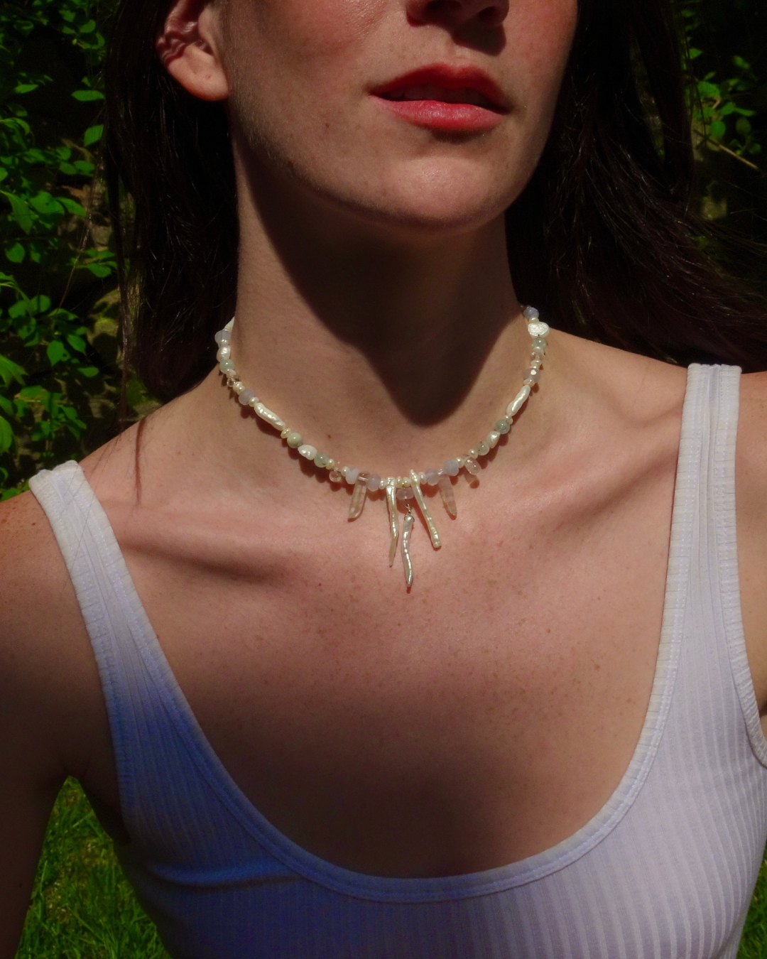 Spiky Drop Pendant Necklace
