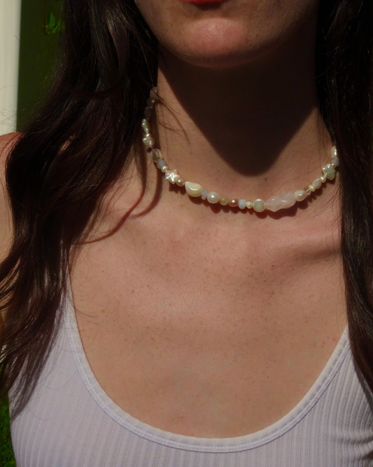 Babygirl Pearl Beaded Necklace