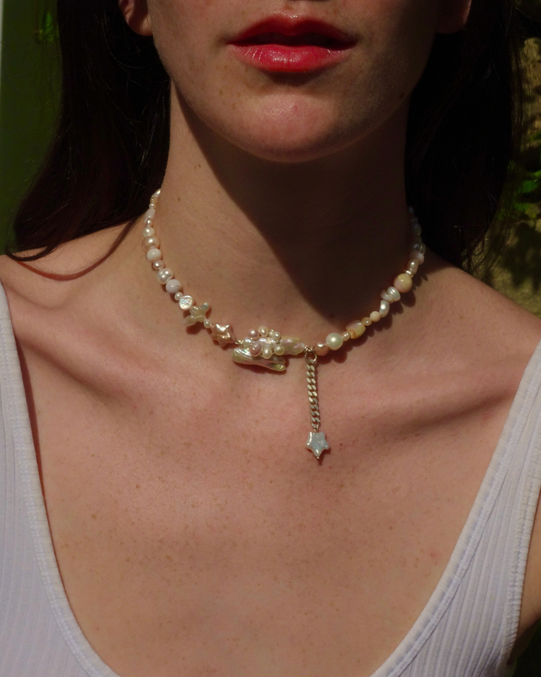 Pearl Drop Pendant Necklace