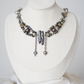 Double Drop Black Pearl Choker