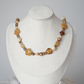 Orange Glass Beaded Choker