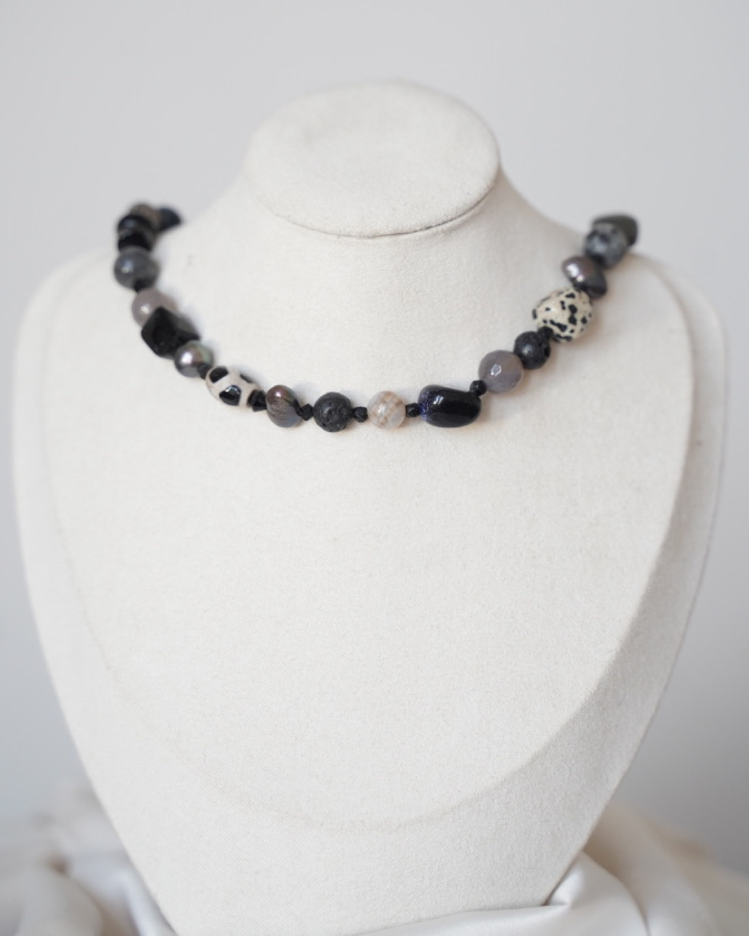Precious Stone Beaded Choker