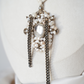 Mirrored Pearl Pendant Necklace
