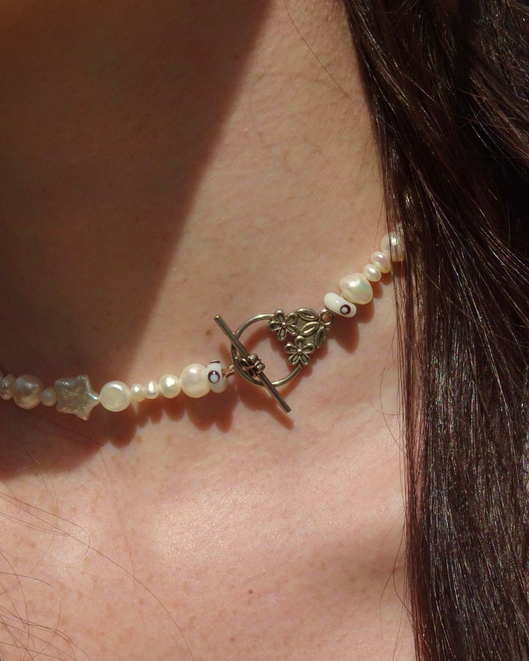 Three Drop Pearl Necklace