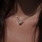 Three Pearl Pendant Necklace