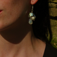 Opal Pearl Cluster Earrings