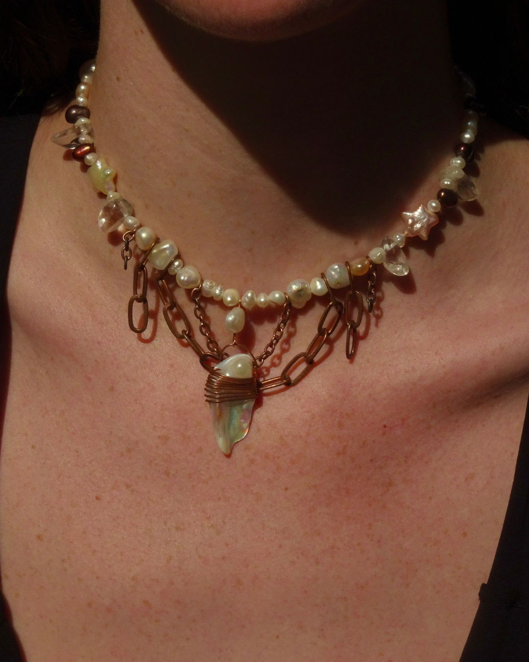 Shark Shell Chain Choker