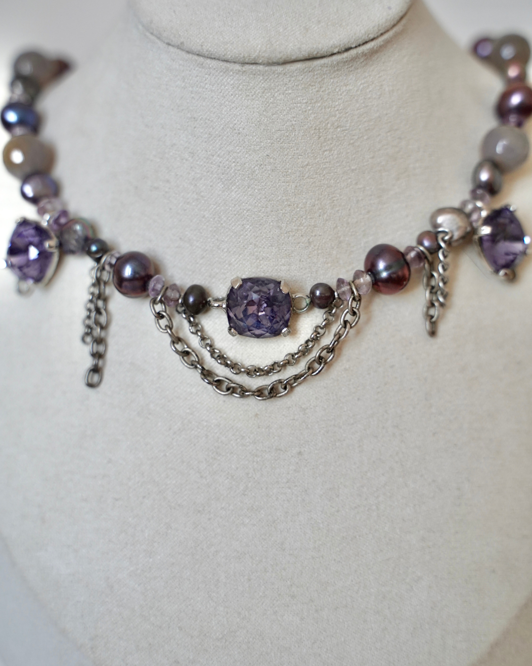Ornate Amethyst Choker