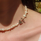 Drop Chain Pearl Necklace